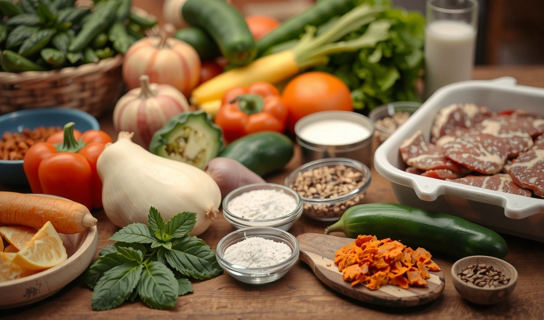 Ingrédients frais utilisés dans les produits Lyonchefvb