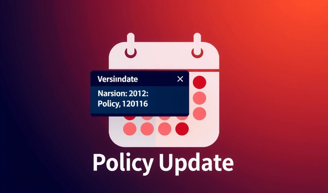 Calendrier montrant les mises à jour