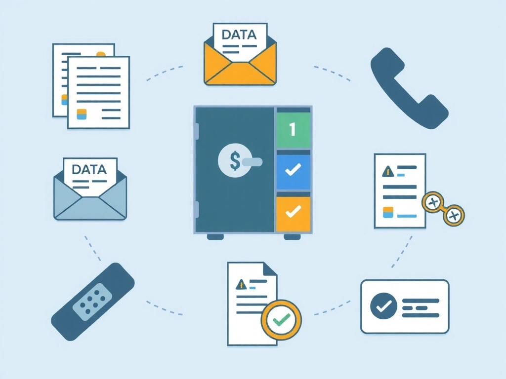 Icone illustrant la collecte sécurisée de données