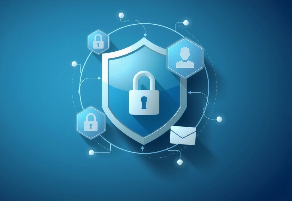 Illustration représentant la confidentialité et la protection des données