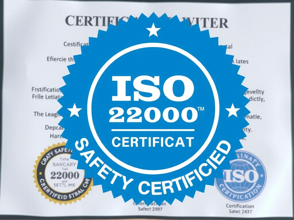 Badge ISO 22000 pour la sécurité alimentaire de Lyonchefvb