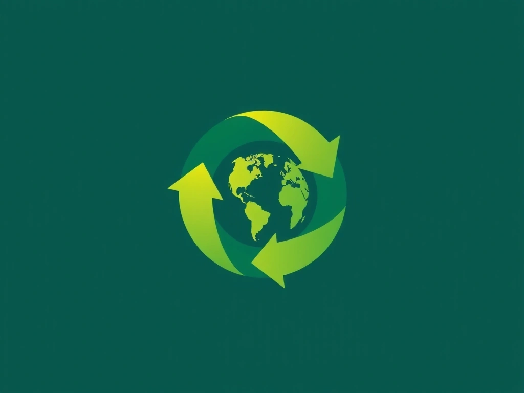 Symbole d'engagement environnemental de Lyonchefvb, représentant une planète verte